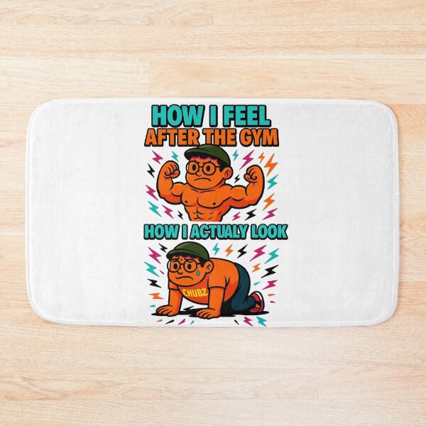 Item preview, How I Feel After the Gym – Funny Gym Meme Featuring Chubz designed and sold by Patternicity.