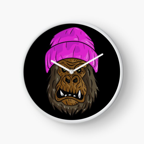 Item preview, Angry monkey with style and pink hat designed and sold by Joncasmiart.