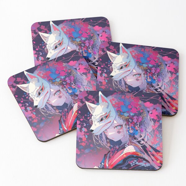 Item preview, Kitsune mask design designed and sold by iWallGlow.