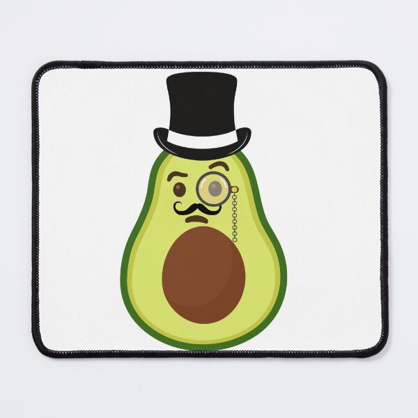 Item preview, Funny Emoji Sticker Sophisticated Avocado with Monocle and Top Hat - Whimsical Fruit Design designed and sold by myfavoritesm4.