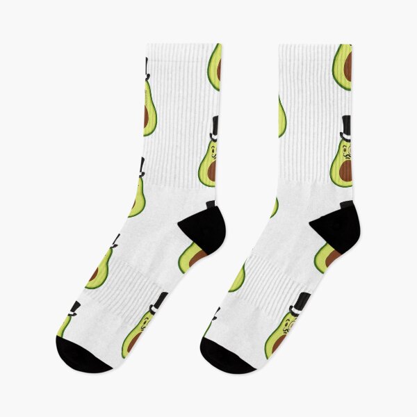 Item preview, Funny Emoji Sticker Sophisticated Avocado with Monocle and Top Hat - Whimsical Fruit Design designed and sold by myfavoritesm4.