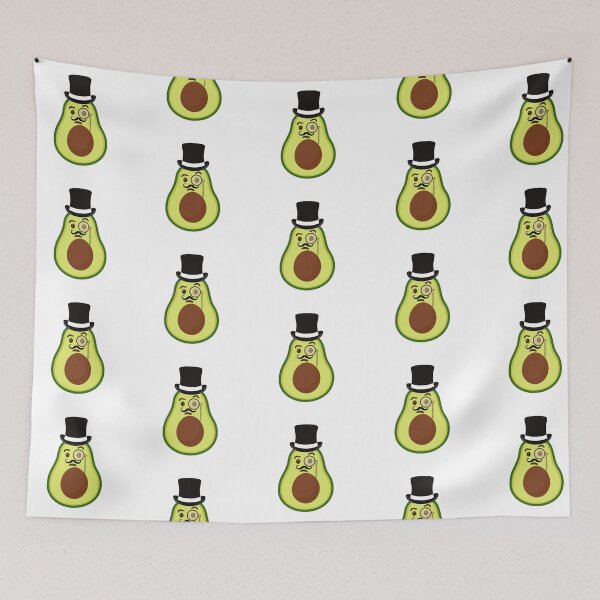 Item preview, Funny Emoji Sticker Sophisticated Avocado with Monocle and Top Hat - Whimsical Fruit Design designed and sold by myfavoritesm4.