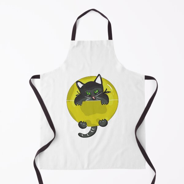 Item preview, Black cat coming out of a yellow ball designed and sold by Joncasmiart.