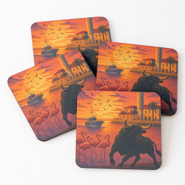 Item preview, Camargue Bull Flamingos Grau-du-Roi designed and sold by Astralia.