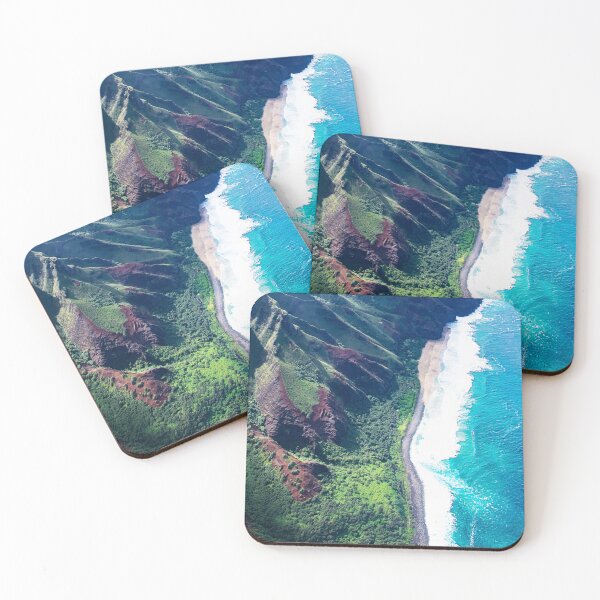Item preview, Heavenly View From Helicopter: Breathtaking Tropical Ocean Cliffs designed and sold by DEC02.