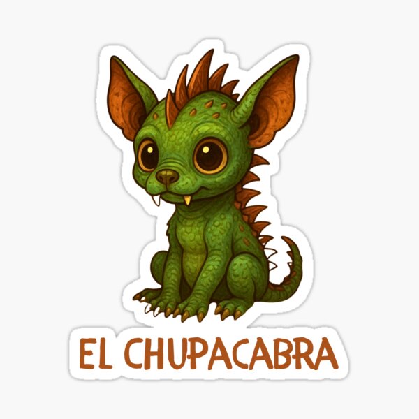 Item preview, Cute Chupacabra – Kawaii Cryptid Monster Latin Folklore Design designed and sold by Beepopalula.