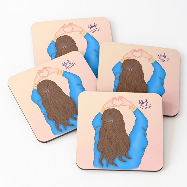 Item preview, A young girl in a graduation gowns poses in the shape of a heart. designed and sold by TRNice.