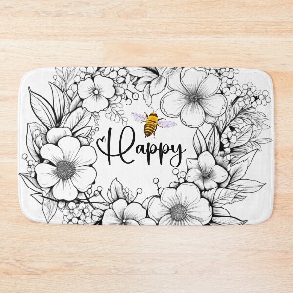 Item preview, Bee Happy Floral Wreath 1 designed and sold by AnTartstudios.