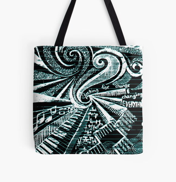 Busking for Change 2 All Over Print Tote Bag