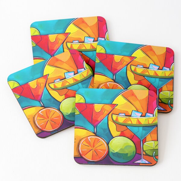 Item preview, Cinco de Mayo Tropical Fiesta with Tacos Cocktails and Citrus Slices in a Bold Colorful Celebration designed and sold by OlfactoART Studio.