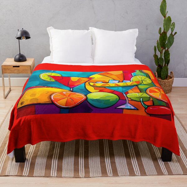 Item preview, Cinco de Mayo Tropical Fiesta with Tacos Cocktails and Citrus Slices in a Bold Colorful Celebration designed and sold by OlfactoART Studio.