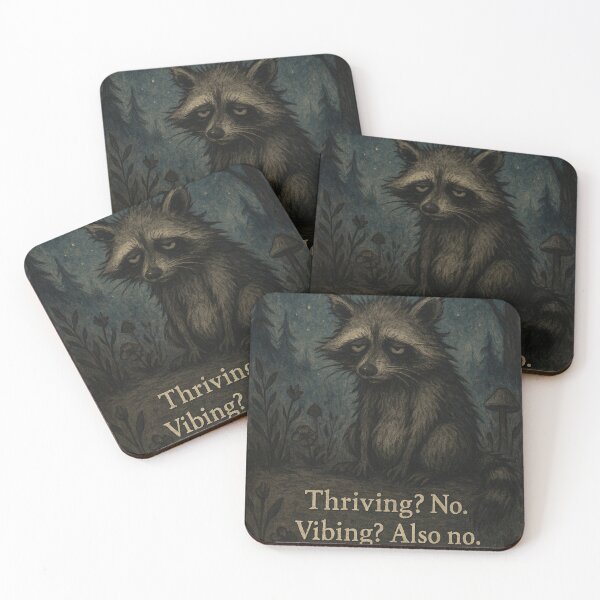 Item preview, Thriving? No. Vibing? Also, no. designed and sold by WanderingGrove.