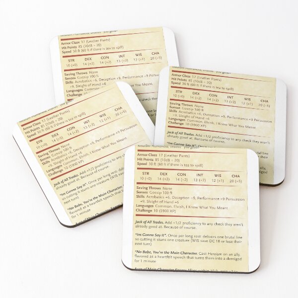 Item preview, Bard Fried Stats designed and sold by DesignsbyDugar.