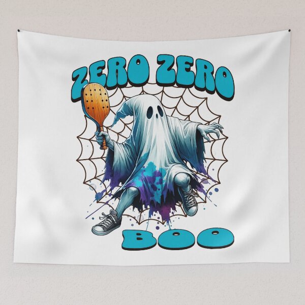 Item preview, Zero Zero Boo Halloween Pickleball Ghost Design designed and sold by miaa-artistshop.