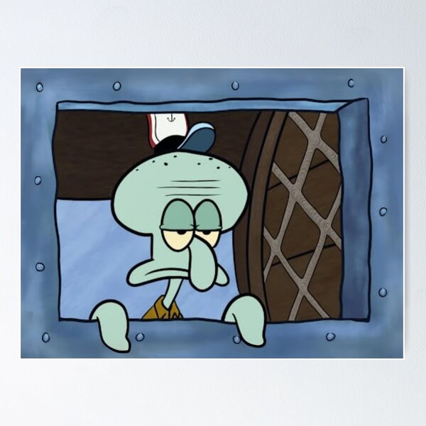 Item preview, Spongebob - Squidward Window designed and sold by SolarOdd.