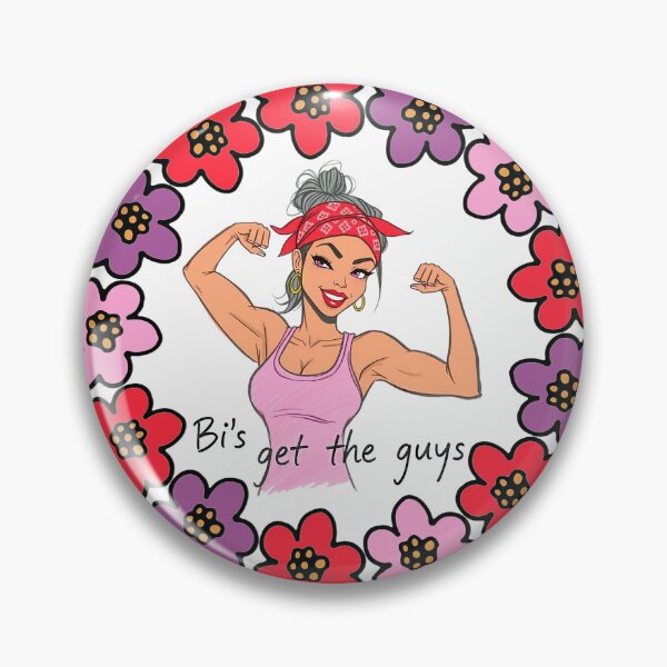 Item preview, Bi's Get the Guys- Version 2 | Women's Motivational Fitness | Gym Gear | Pacific NW Gear Co designed and sold by PacificNWGearCo.