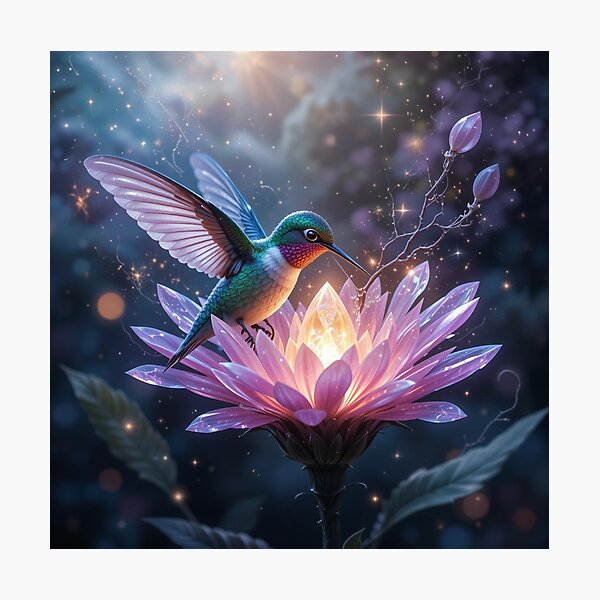 Item preview, vibrant hummingbird designed and sold by InezPhotography.