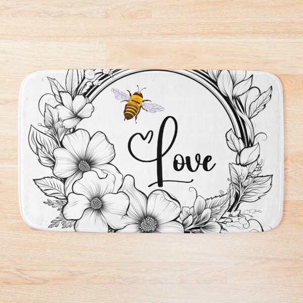 Item preview, Bee Love Floral Wreath 1 designed and sold by AnTartstudios.