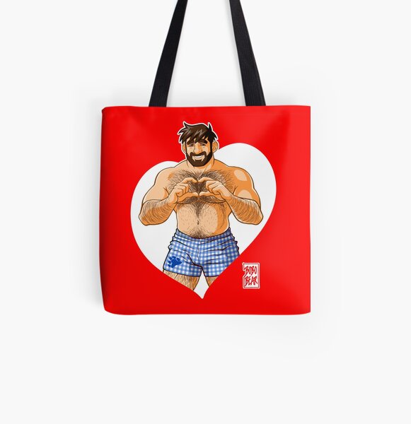 ADAM I LOVE YOU - HEART All Over Print Tote Bag