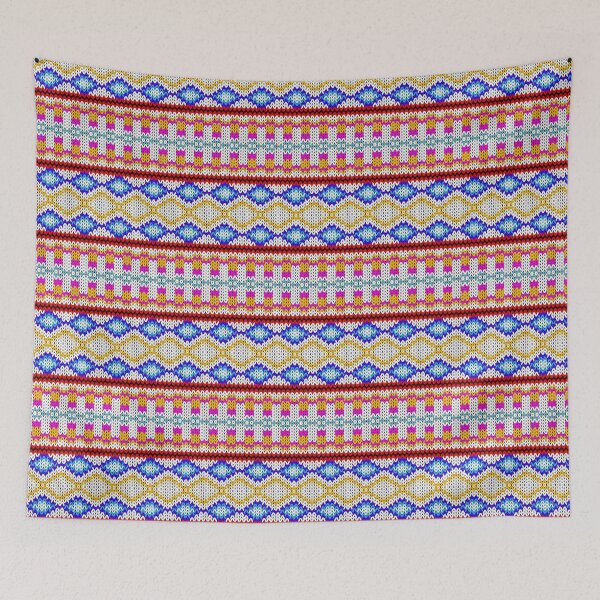Item preview, Geometric Crochet-Inspired Yarn Pattern designed and sold by ThawanTarnnoy.