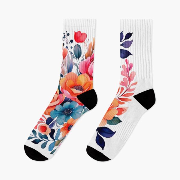 Item preview, Bloom Pop – Groovy 70s Watercolor Floral Explosion designed and sold by CharmingGarden.