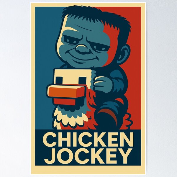 Item preview, Chicken Jockey designed and sold by Hoops and Movie Sticks.