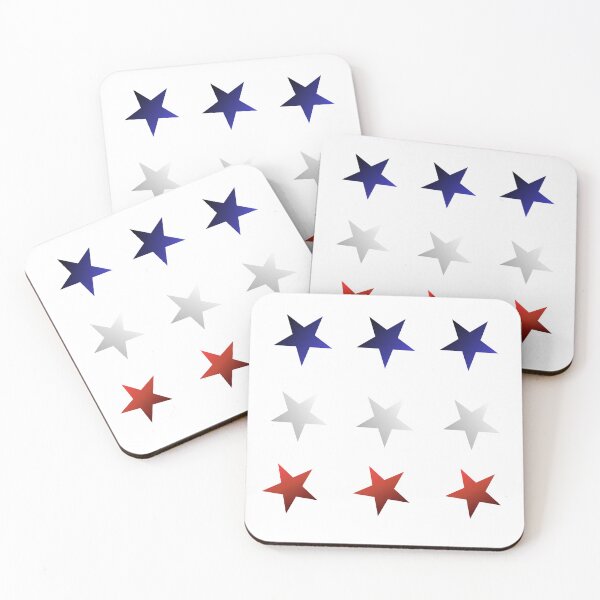 Item preview, Red white and blue stars designed and sold by Minimalismat.