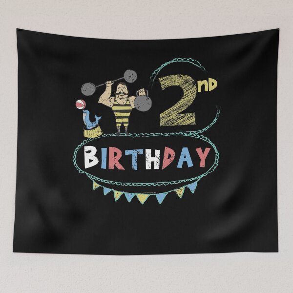 Item preview, Circus Theme Strongman 2nd Birthday designed and sold by shoppzee.