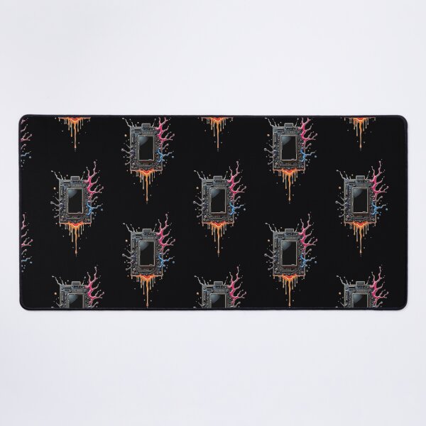 Item preview, Melting Motherboard – Neon Circuit Core Art for Techwear & Cyberpunk Vibes designed and sold by Dark-Circuit-Haven.