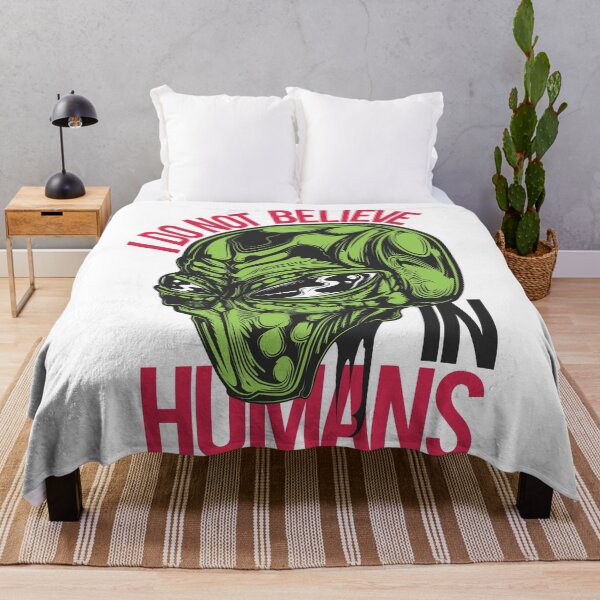 Item preview, I Do Not Believe in Humans – Alien Artwork designed and sold by getspark.