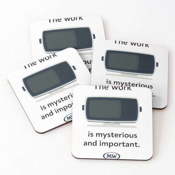 Item preview, The Work Is Mysterious and Important Retro Monitor Design designed and sold by JosephWalkowiak.