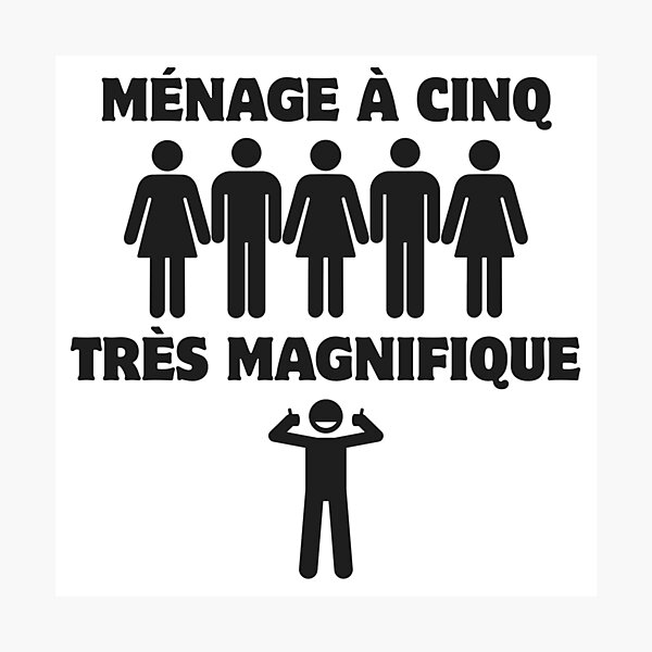 Item preview, Ménage à Cinq Très Magnifique designed and sold by UNK-Fatigues.