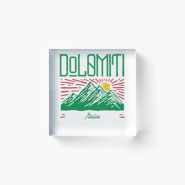 Item preview, Dolomites Italy, Dolomiti Italia, Snow Capped Mountain with Sun and Blue Sky designed and sold by MerchSearchCO.