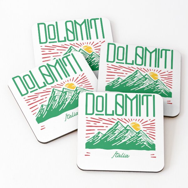 Item preview, Dolomites Italy, Dolomiti Italia, Snow Capped Mountain with Sun and Blue Sky designed and sold by MerchSearchCO.