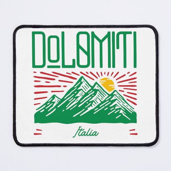 Item preview, Dolomites Italy, Dolomiti Italia, Snow Capped Mountain with Sun and Blue Sky designed and sold by MerchSearchCO.