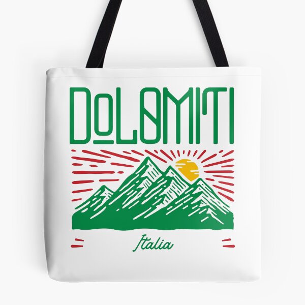 Item preview, Dolomites Italy, Dolomiti Italia, Snow Capped Mountain with Sun and Blue Sky designed and sold by MerchSearchCO.
