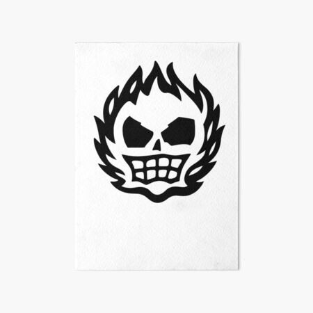 Artikel-Vorschau von Flammendes Grinsen, Totenkopf, Emblem, Silhouette, designt und verkauft von SamuelHynes0.