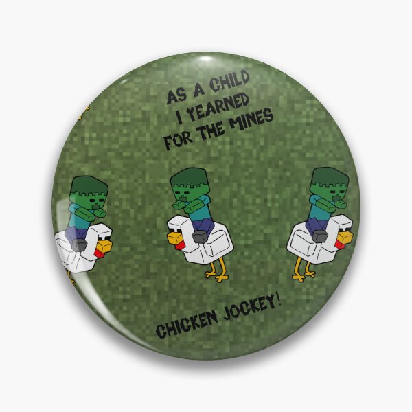Item preview, Chicken Jockey Minecraft Meme Repeat Pattern designed and sold by KatelynMitalski.