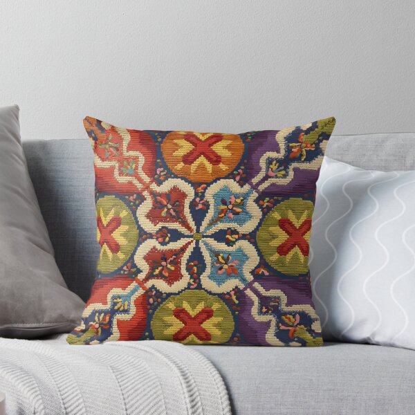 Item preview, The Tapestry Line by Thunderhenge Pillows and more, embroidery, needlework, kilim, pattern designed and sold by Thunderhenge.