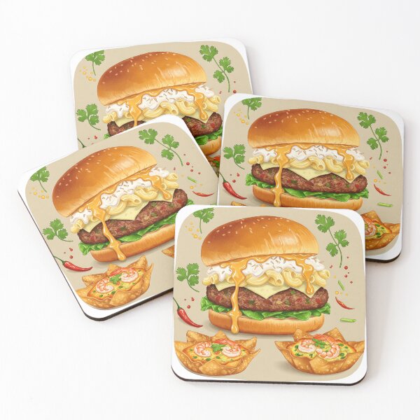 Item preview, Painting: A fusion of Thai food  and American food flavors designed and sold by Tonphiarts.