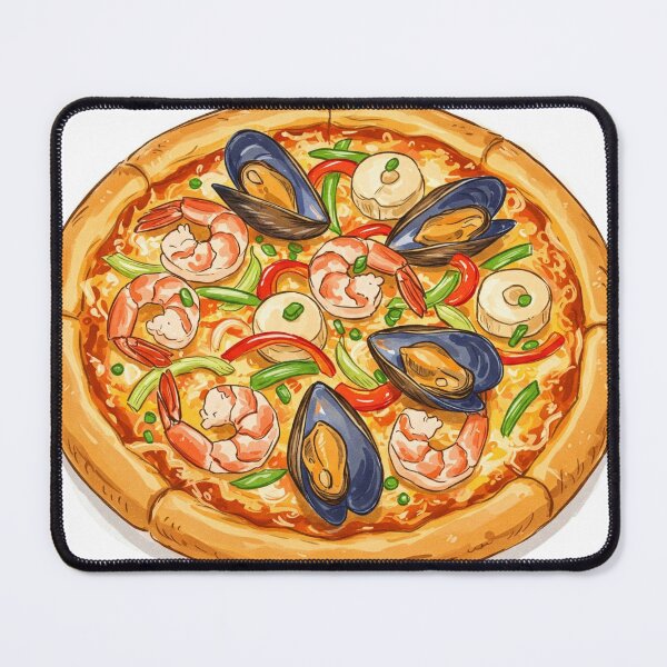 Item preview, Picture: Pizza with seafood tom yum sauce designed and sold by Tonphiarts.