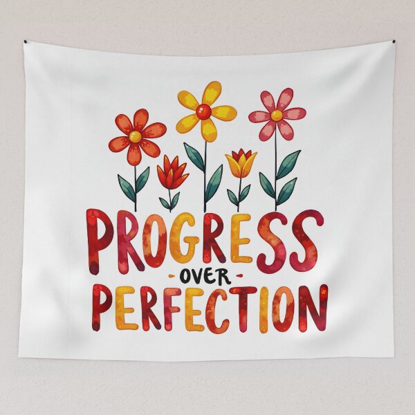 Item preview, Progress Over Perfection Motivational Tee-Shirts  designed and sold by nhk999.