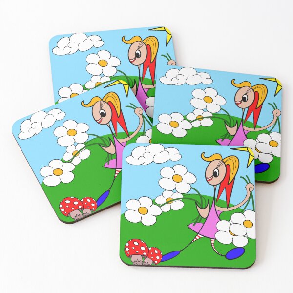 Item preview, Green Hills Girls – Daisy Fun - Whimsical Printable Wall Art for Kids | Nursery & Bedroom Decor designed and sold by hebustyle.