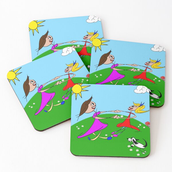 Item preview, Green Hills Girls – Ring A Rosie - Whimsical Printable Wall Art for Kids | Nursery & Bedroom Decor designed and sold by hebustyle.