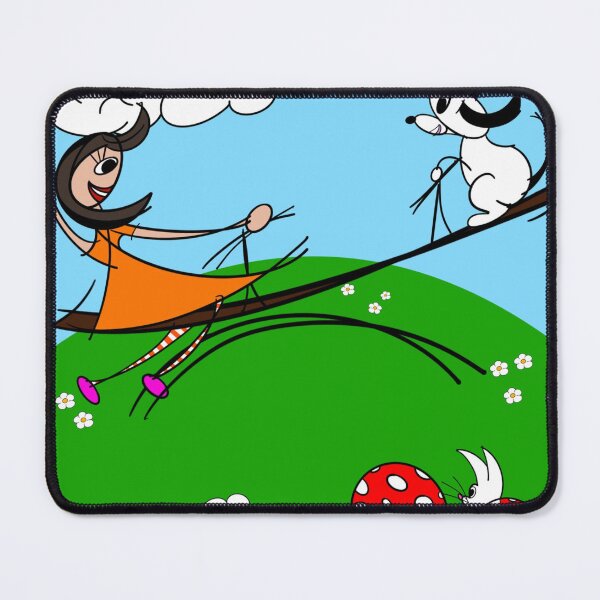 Item preview, Green Hills Girls – See Saw - Whimsical Printable Wall Art for Kids | Nursery & Bedroom Decor designed and sold by hebustyle.