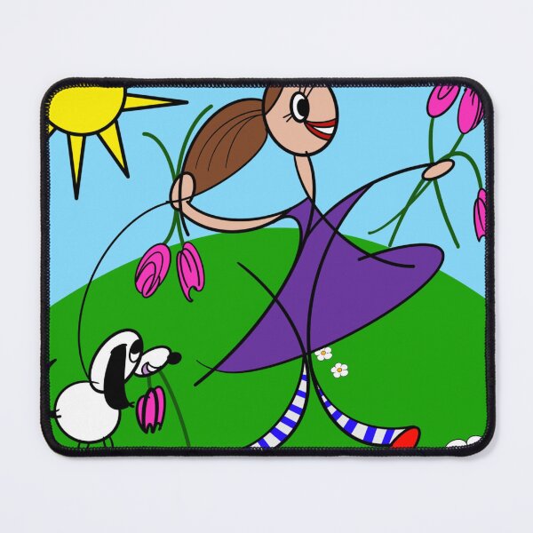 Item preview, Green Hills Girls – Tulip Time - Whimsical Printable Wall Art for Kids | Nursery & Bedroom Decor designed and sold by hebustyle.
