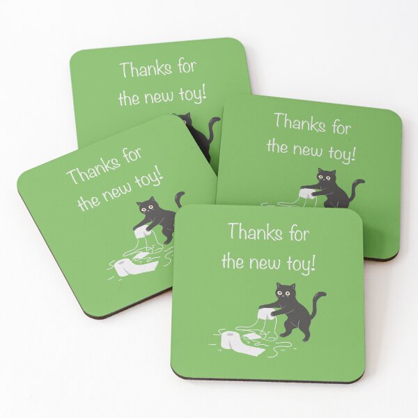 Item preview, Funny Mischievous Cat Art :  New toy unlocked! Green version designed and sold by TheGrandLordCat.