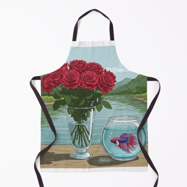 Item preview, Painting: Roses in a vase by the river designed and sold by Tonphiarts.