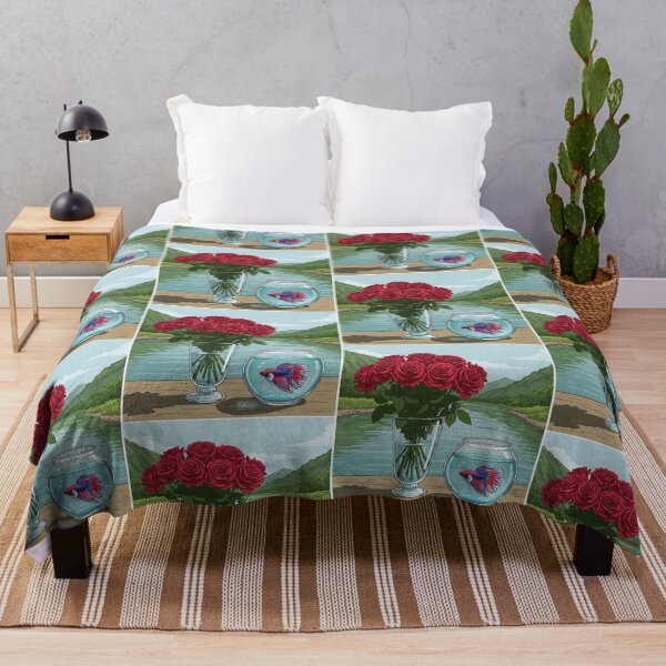 Item preview, Painting: Roses in a vase by the river designed and sold by Tonphiarts.