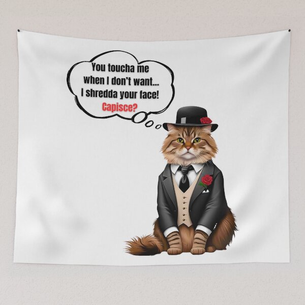 Item preview, Mafia Boss Maine Coon Cat Design | Funny Cat Godfather Parody designed and sold by Fredster1966.